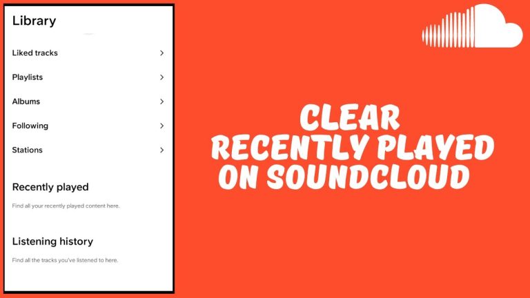 How to clear recently played on SoundCloud